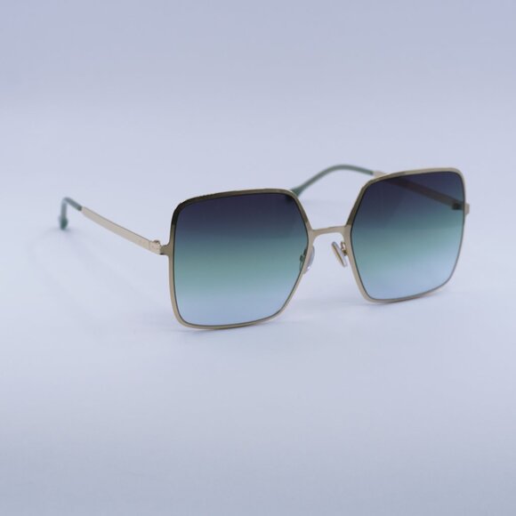 🕶️New Isabel Marant IM 0102/S 0PEF IB Sunglasses - Gold Frame, Green Lenses - Picture 1 of 11